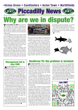 Piccadilly news front page